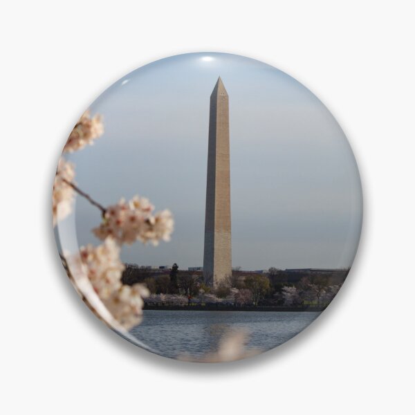 Item preview, Washington Monument framed by pink Cherry Blossoms, Washington DC designed and sold by ExploreOutdoors.