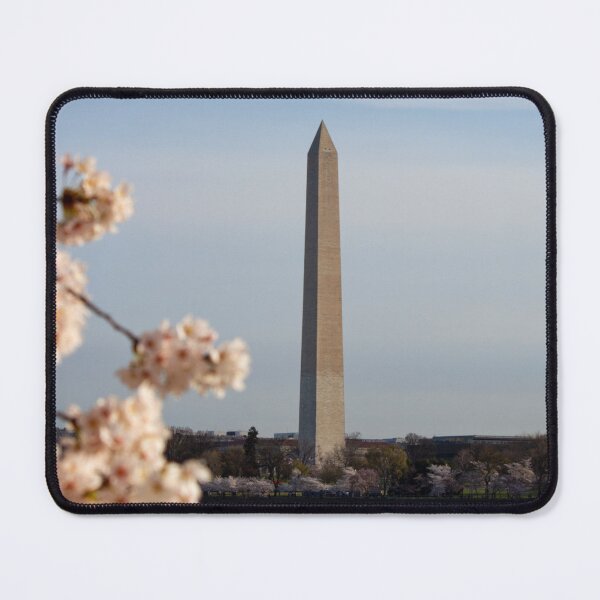 Item preview, Washington Monument framed by pink Cherry Blossoms, Washington DC designed and sold by ExploreOutdoors.