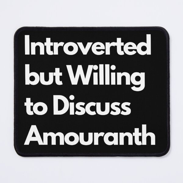 Item preview, Introverted but Willing to Discuss Amouranth designed and sold by LAST WEEK'S STOLEN AESTHETICS.