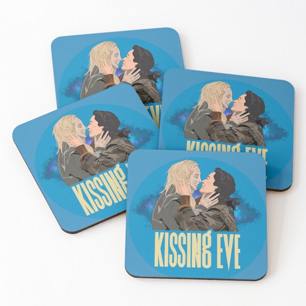 Item preview, Kissing Eve Villaneve road kiss designed and sold by PG Illustration.