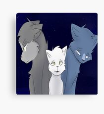 Weißpfote, Bluefur und Distelklaue Leinwanddruck