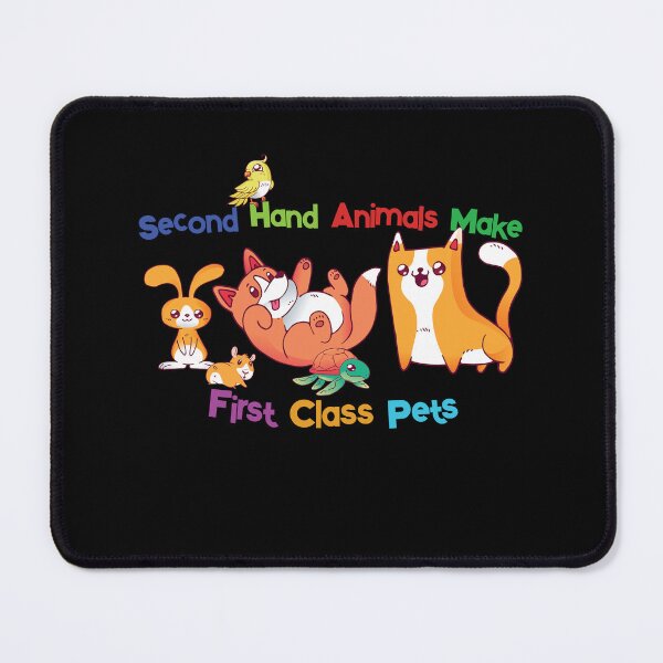 Item preview, second hand animals make first class pets designed and sold by GrandmaApproved.