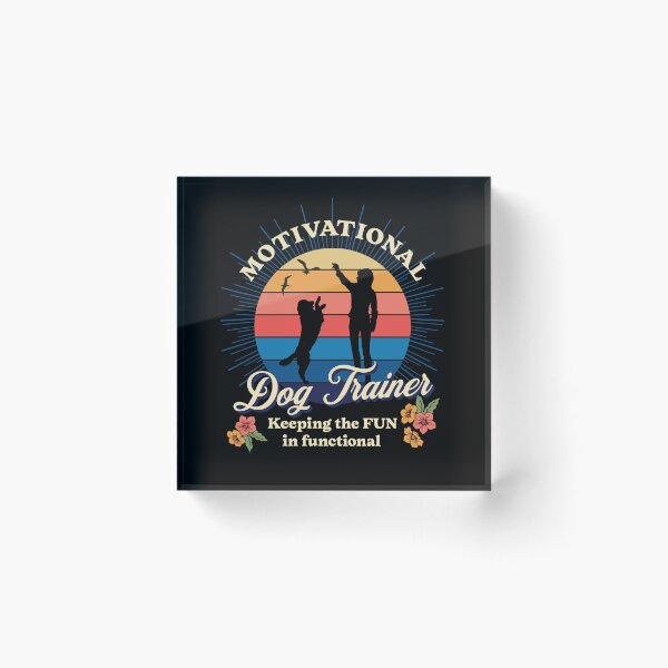 Item preview, Motivational Dog Trainer, Retro Dog Training Design with Vintage Sunset designed and sold by arlutai.