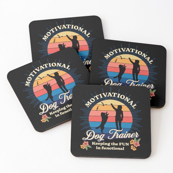 Item preview, Motivational Dog Trainer, Retro Dog Training Design with Vintage Sunset designed and sold by arlutai.