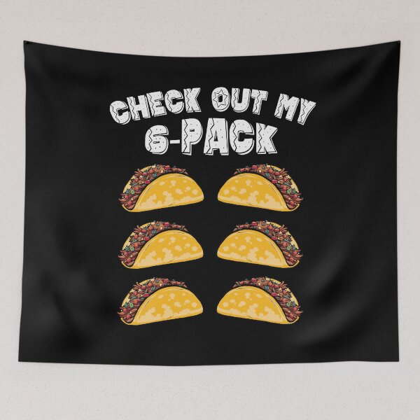 Item preview, 6 Pack Fitness Taco Funny Mexican Gym Cinco De Mayo Gift designed and sold by Tatus Brinal.