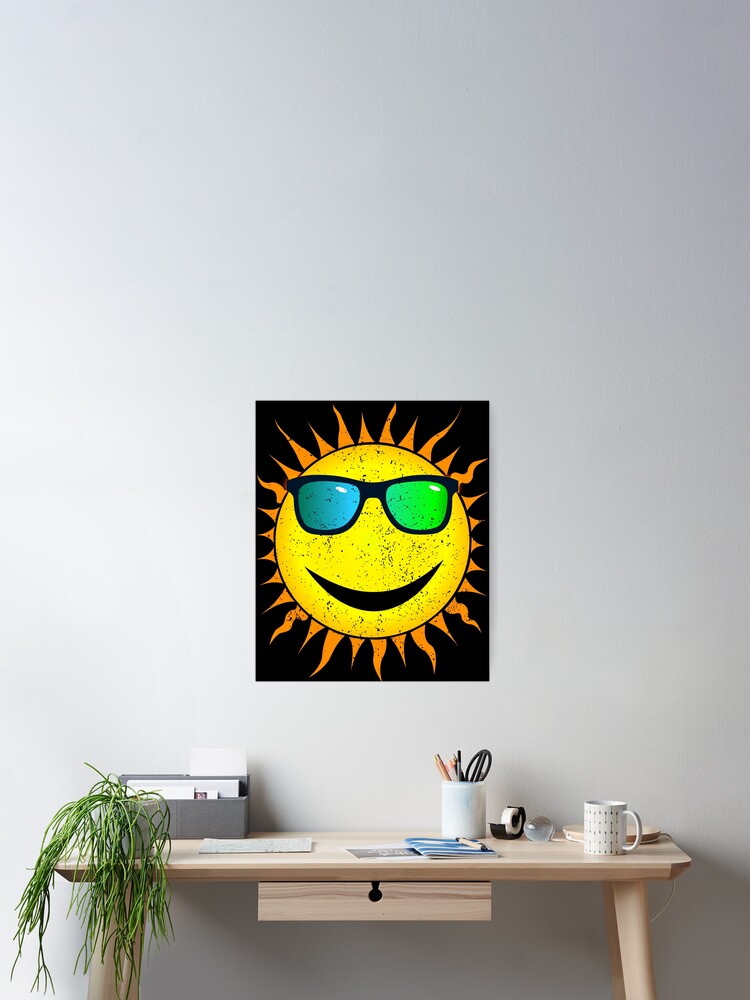 Thumbnail 2 of 3, Poster, Sun Rays and Sunglasses Design designed and sold by 486DesignCo.