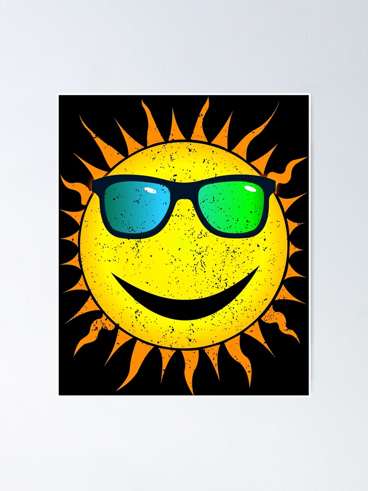 Thumbnail 1 of 3, Poster, Sun Rays and Sunglasses Design designed and sold by 486DesignCo.
