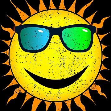 Artwork thumbnail, Sun Rays and Sunglasses Design by 486DesignCo