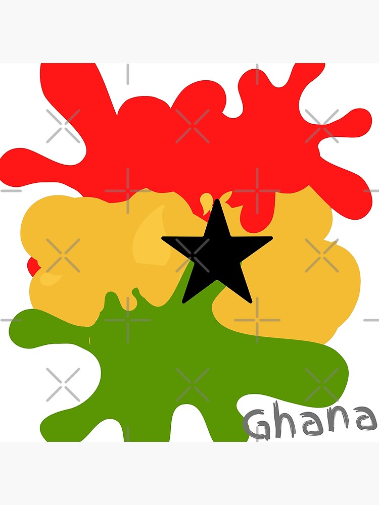 "Ghana Paint Splash" Poster for Sale by FuzzyCuddles Redbubble