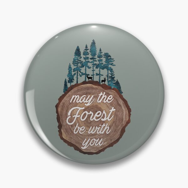 Item preview, Camping Quote May The Forest Be With You On Wood designed and sold by ChicoryJunction.