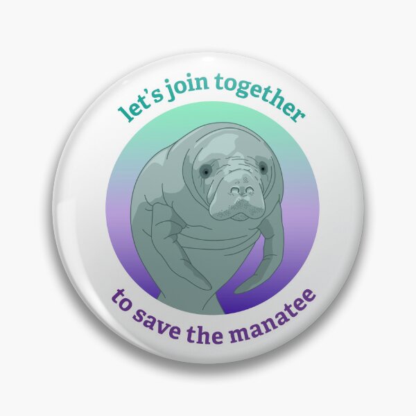 Item preview, Let's Join Together To Save the Manatee designed and sold by BlueSkyTheory.