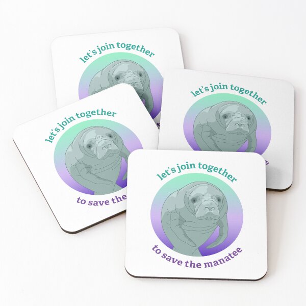 Item preview, Let's Join Together To Save the Manatee designed and sold by BlueSkyTheory.