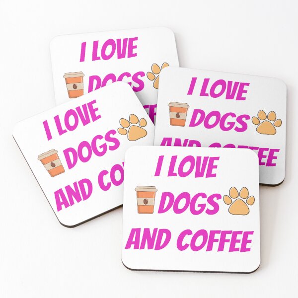 Item preview, I love dogs and coffee designed and sold by The Love Quill.