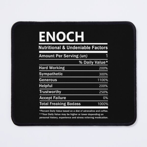 Item preview, Enoch Name T Shirt - Enoch Nutritional And Undeniable Factors Gift Item Tee designed and sold by aaronmaxi6.