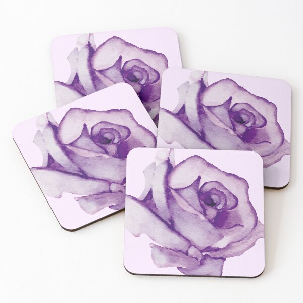 Item preview, Flower Watercolor Purple Rose designed and sold by senpaibunny.