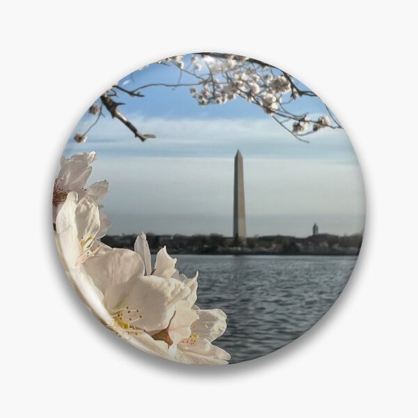 Item preview, Cherry Blossom Peak Blooms framing the Washington Monument, Washington DC designed and sold by ExploreOutdoors.