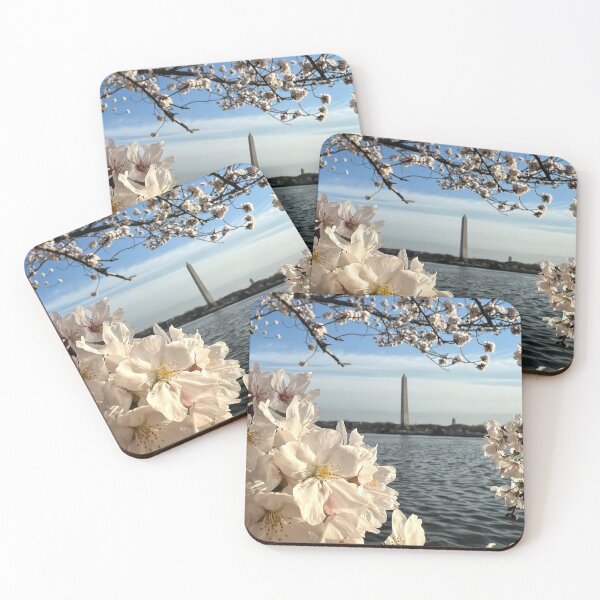 Item preview, Cherry Blossom Peak Blooms framing the Washington Monument, Washington DC designed and sold by ExploreOutdoors.