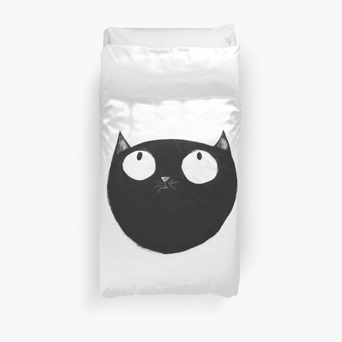 Lucky Black Cat Duvet Cover By Hazelterry Redbubble