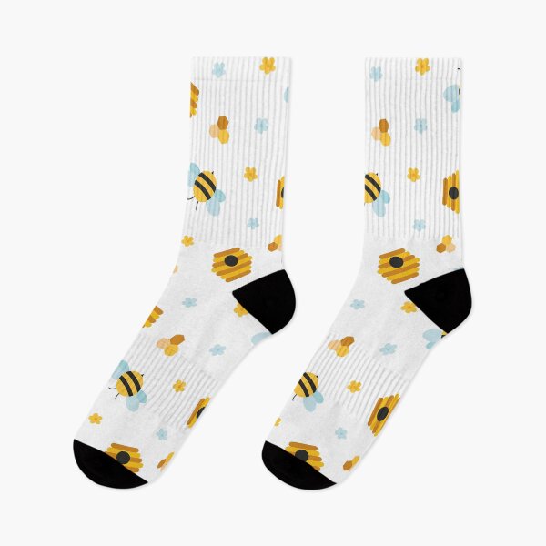 Item preview, Cute Bees and Beehives Pattern designed and sold by Creative Wolf Design.