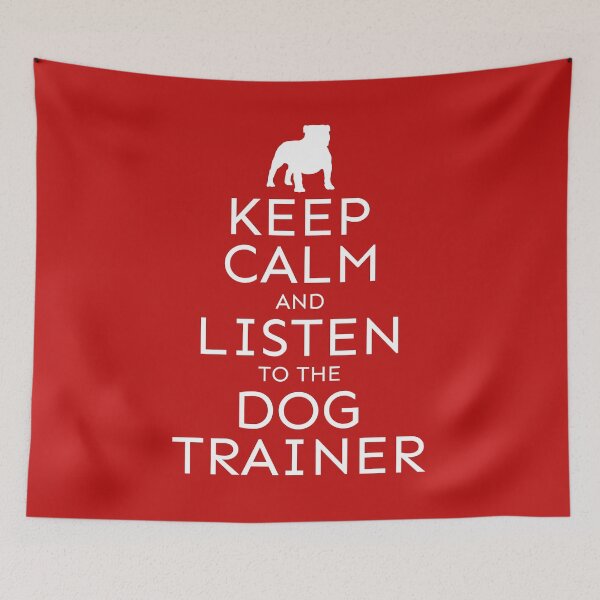 Item preview, Keep Calm and Listen to the Dog Trainer | English Bulldog designed and sold by arlutai.