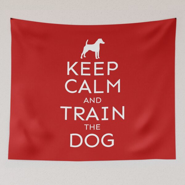 Item preview, Keep Calm and Train the Dog | Fox Terrier designed and sold by arlutai.