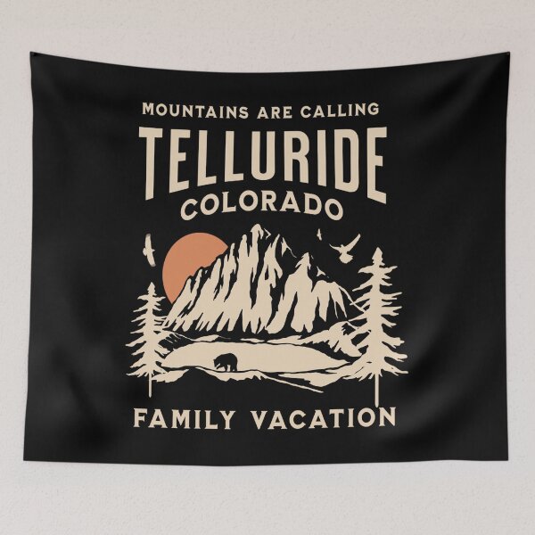 Artikelvorschau, Telluride Colorado Familienurlaub Die Berge rufen entworfen und verkauft von retrodesigner14.