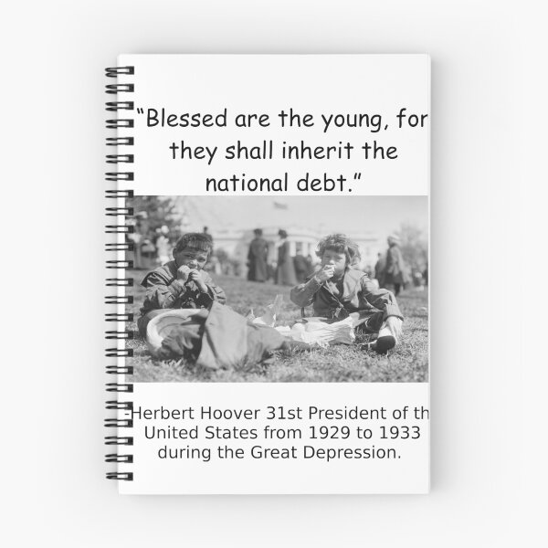Item preview, Blessed are the young shall inherit the national debt designed and sold by BreezeTeeze.