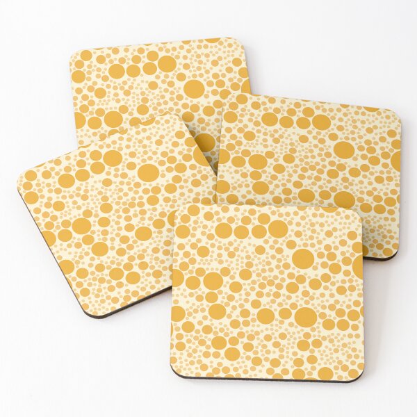 Item preview, Golden Yellow Polka Dots Bubble Pattern designed and sold by patternsoup.