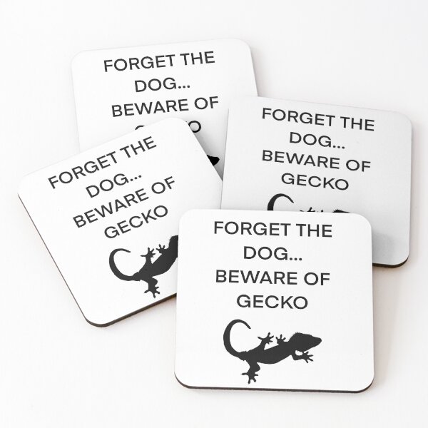 Item preview, Forget the dog beware of gecko - black designed and sold by callieb2k.
