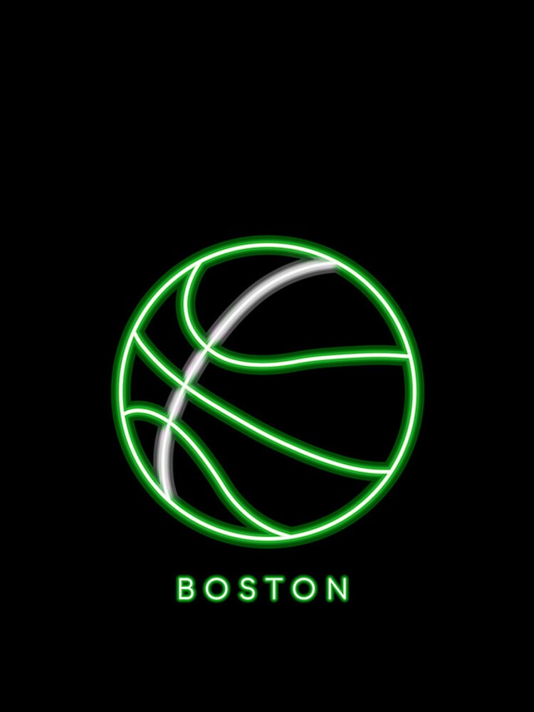 Thumbnail 4 of 4, iPhone Case, Boston Neon Basketball designed and sold by R2-T2.