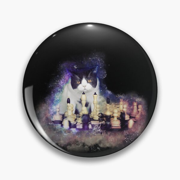 Item preview, Cat Playing Chess designed and sold by KemeDesign.