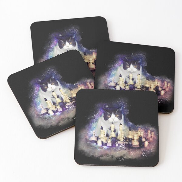 Item preview, Cat Playing Chess designed and sold by KemeDesign.
