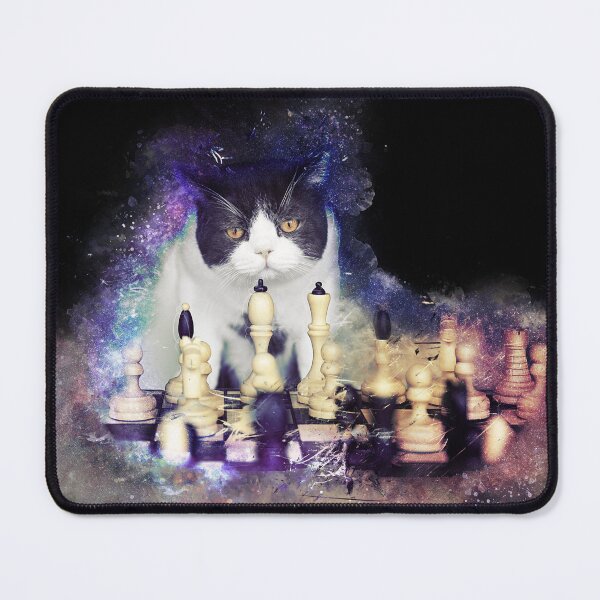 Item preview, Cat Playing Chess designed and sold by KemeDesign.