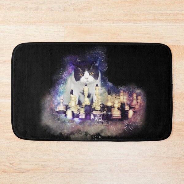 Item preview, Cat Playing Chess designed and sold by KemeDesign.
