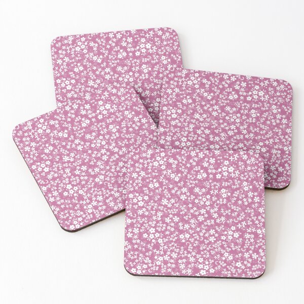 Item preview, Ditsy Bloom Floral Pattern in Peony Pink / Seamless repeat / randomized layout / medium scale  designed and sold by wild.geranium.design.
