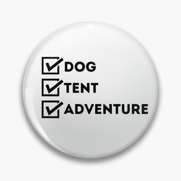 Item preview, dog tent and adventure outdoors camping checklist designed and sold by TheWaterBirds.