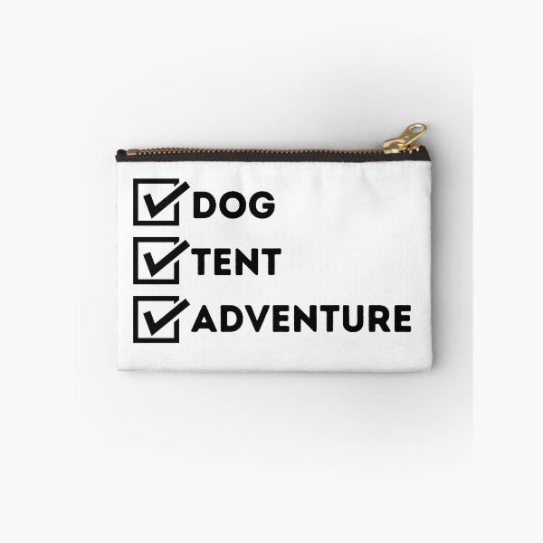 Item preview, dog tent and adventure outdoors camping checklist designed and sold by TheWaterBirds.