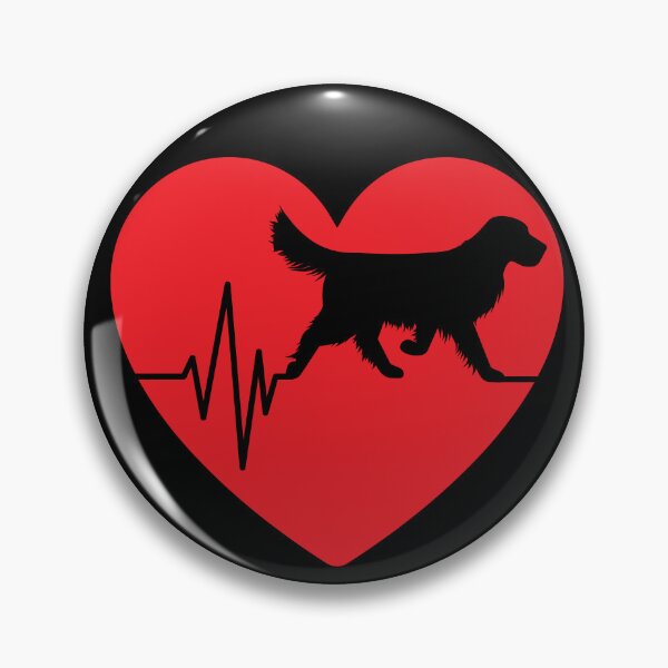 Item preview, funny golden retriever dog silhouette for women heart gifts designed and sold by alaechamlal.
