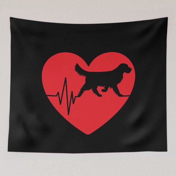Item preview, funny golden retriever dog silhouette for women heart gifts designed and sold by alaechamlal.