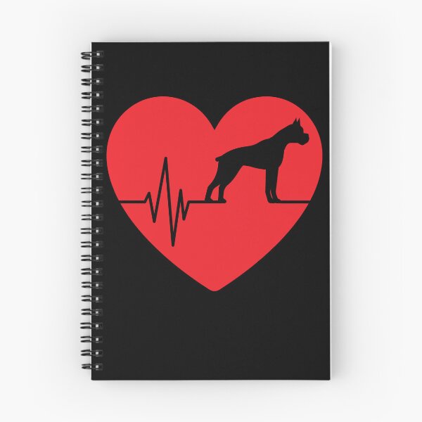 Item preview, funny boxer dog silhouette for women heart gifts designed and sold by alaechamlal.