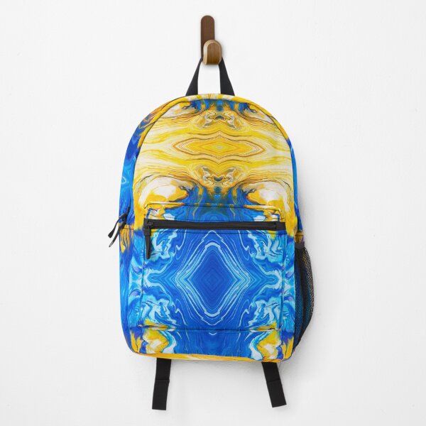 Item preview, Blue, Turquoise, Orange, and White Painting designed and sold by Creative-Voyage.