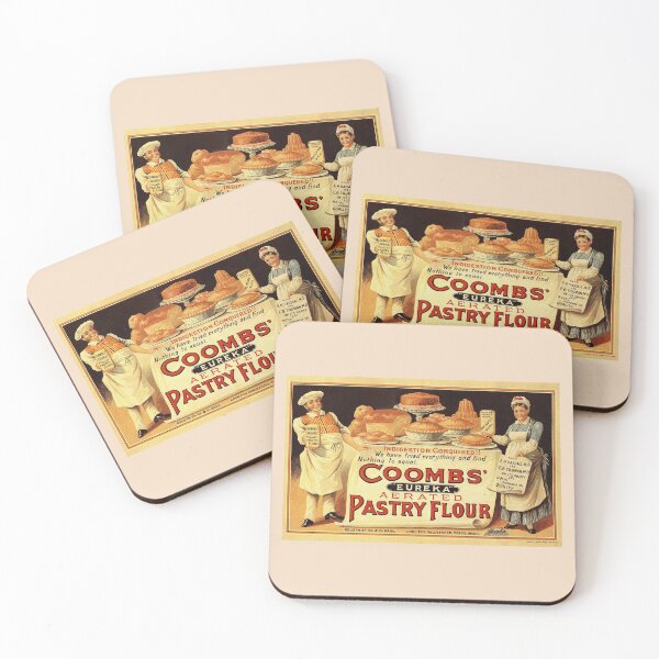 Item preview, Antique flour advertising poster, Coombs Eureka Pastry Flour, Bakery designed and sold by hjsmith.