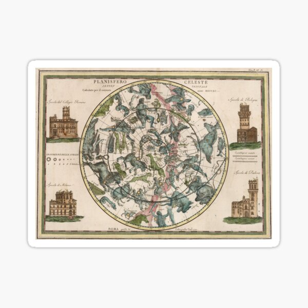 Item preview, Astral Map by Giovani Maria Cassini 1790 designed and sold by trotamundos.
