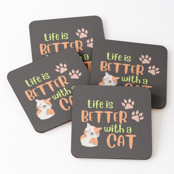 Item preview, LIFE IS BETTER WITH A CAT designed and sold by killuashop.