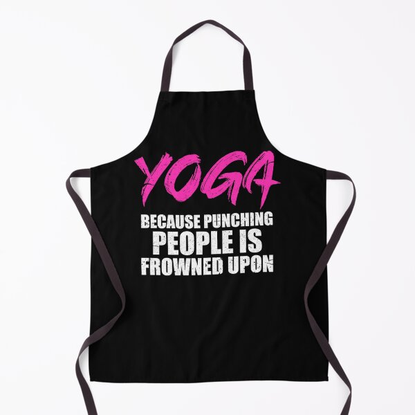 Item preview, Yoga Because Punching People is Frowned Upon designed and sold by theresamorelli.
