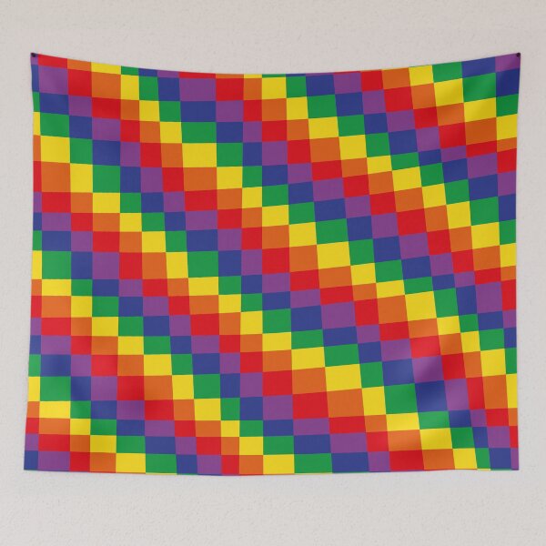 Item preview, Rainbow Checkerboard designed and sold by Texterns.