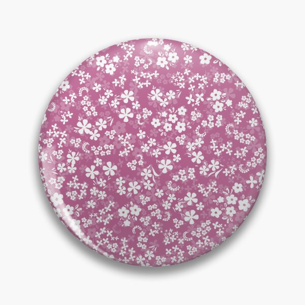 Item preview, Ditsy Bloom Floral Pattern in Peony Pink / Seamless repeat / randomized layout / medium scale  designed and sold by wild.geranium.design.