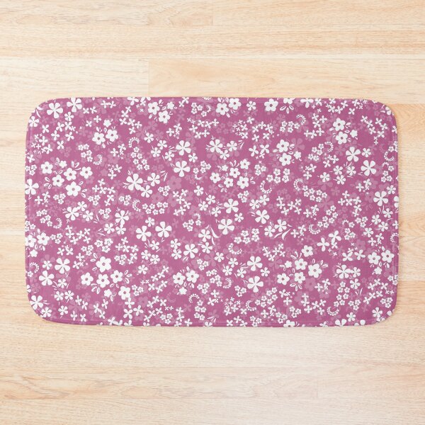Item preview, Ditsy Bloom Floral Pattern in Peony Pink / Seamless repeat / randomized layout / medium scale  designed and sold by wild.geranium.design.