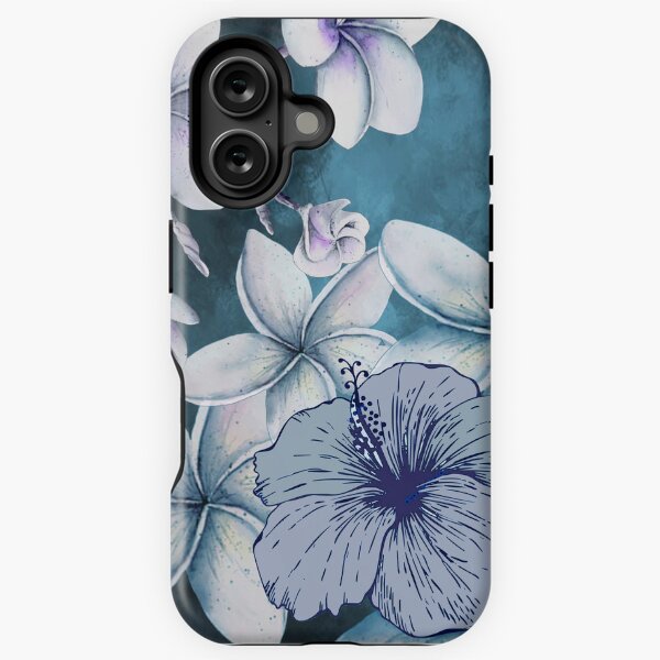 Aperçu de l'œuvre Plumeria hawaïen au crépuscule créée et vendue par J Marielle Designs.