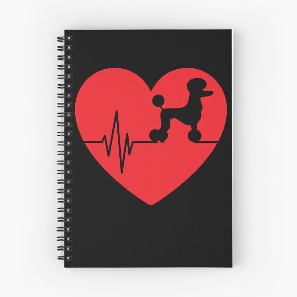 Item preview, funny poodle dog silhouette for women heart gifts designed and sold by alaechamlal.